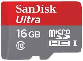 256.00 SanDisk Ultra Micro SD-Card (microSDHC) 32GB bis 128GB, inkl. Adapter für Normal-Format