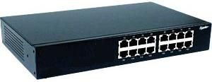 297.89 EuroTech Fast Ethernet Netzwerk Switch 10/100, 16-Port, Cache 160 kB, lüfterlos, 230V