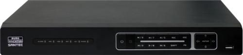 SANTEC SPVR-4421i (Nachfolger SPVR-4412i, SPVR-4411i) HD Penta-Brid Digital-Videorekorder 4+4(8) Kanal, 4x (HD-CVI, AHD, TVI, FBAS) + 4x IP oder 8x nur IP, H.265