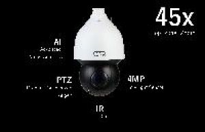SANTEC BWNC-442DSIA / 500347 IP-IR-Speed Dome,4 MP LowLight45x optischer Zoom 4-178mm,AIIVA,H.265,Low-Light Sensor,IP-67,24V/PoE