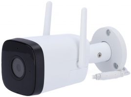 238.060 EuroTECH DA304A Full-HD 2MP Outdoor Mini-Bullet-Kamera, Nachtsichtkamera für LiveVideo und Aufzeichnung via Handy-App per LAN/WLAN, integr. Rekorder für SD-Karten bis 256GB, Audio, IR-Scheinwerfer 30m, H265. Ideal für Baustelle Boot Ferienhaus