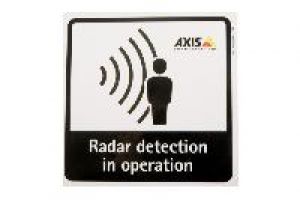 Axis RADAR DETECTION STICKER EN 10P Radarüberwachungs Aufkleber, Axis branded,  ZollRadar detection in operation Zoll, 10 Stück