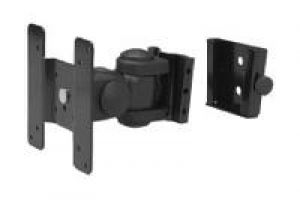 Bosch Sicherheitssysteme UMM-LW-30B Wandhalterung, schwarz, für LCD-Monitore bis 20 Zoll, bis 12kg, neigbar, drehbar