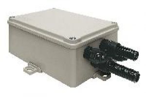 Videotec OHEGBPS1B Netzteil für Kamera, IN 100-240VAC, OUT 12VDC, wasserfeste Anschlussbox