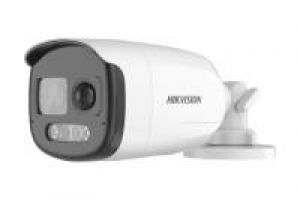 Hikvision DS-2CE12DF3T-PIRXOS(2.8mm) HD Bullet Kamera, 24h Farbe, 2,8mm, 2MP, Audio, PIR, Alarm, Strobe, 12VDC, IP67