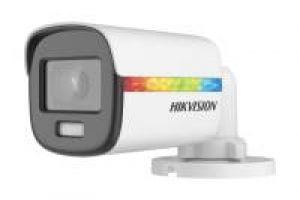 Hikvision DS-2CE10DF8T-F(2.8mm) HD Bullet Kamera, 24h Farbe, 2,8mm, 2MP, Weißlicht, 12VDC, IP67