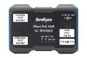 SeeEyes SC-IPH3002 Ethernet, PoE Extender, 1x IN, 2x OUT, Daisy-Chain für Kameras, 10/100Mbps, 250m max.